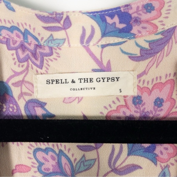 Spell & The Gypsy Portobello Road Lavender Floral Maxi Dress - Picture 7 of 13